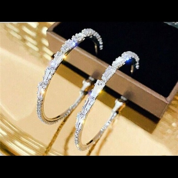 Jewelry - New  Hoop Earrings Women 925  Jewelry